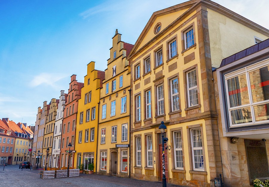 Historic Townhouses at the Market Square in Osnabrück