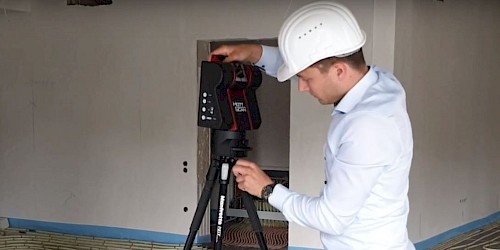 Aufstellung eines HottScan Raumscanners