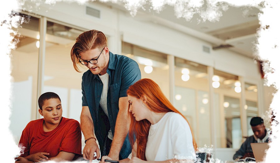 Studenten bei der Arbeit