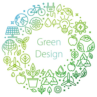 Illustration zum Thema Green Design
