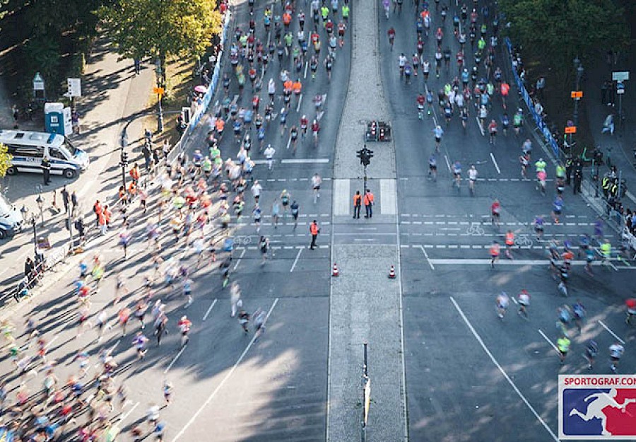 Berlin Marathon 2021 Vogelperspektive