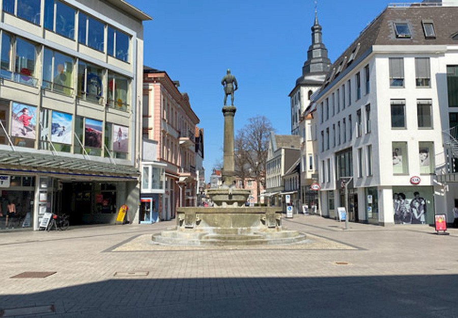 Der Bernhardbrunnen in der Lippstädter Innenstadt