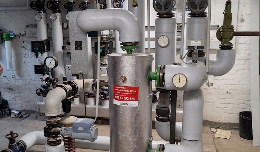 Heizungsraum der Arbeitsagentur Herne