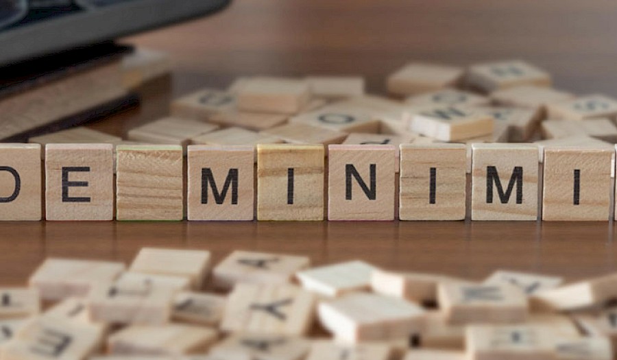 De-minimis-Verordnung geändert