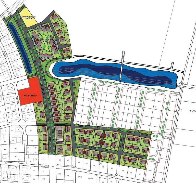 Konzept des Neubaugebiets Sanders Kamp