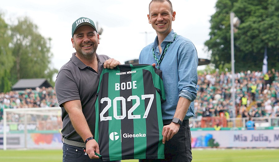 Bode ist Exklusivpartner des SC Preußen Münster bis 2027