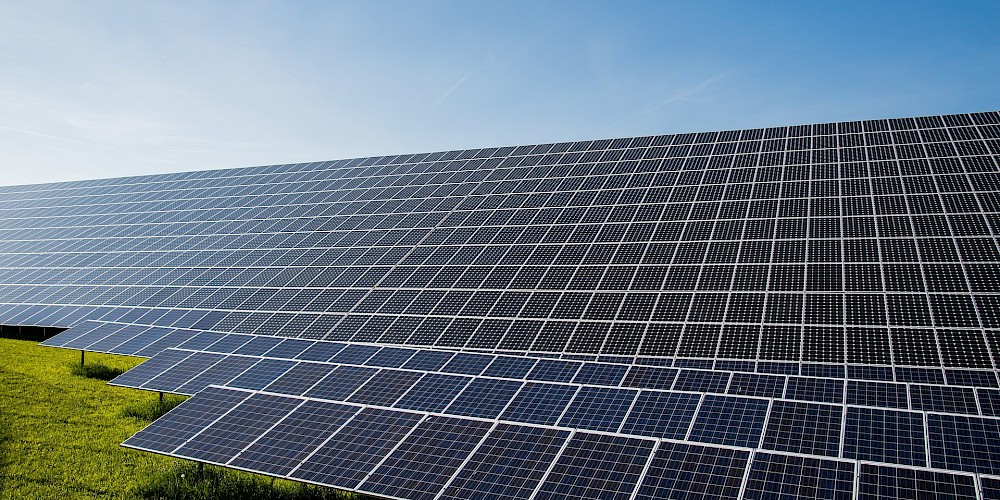 Eine Photovoltaikanlage die mit einem Klimaschutzkonzept ausgearbeitet wurde