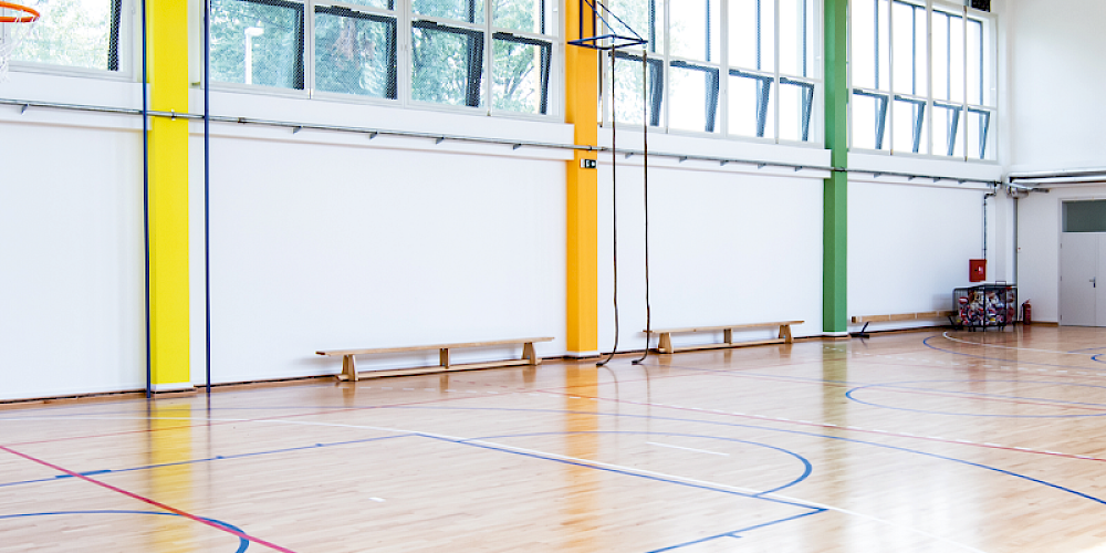 Sporthalle von innen