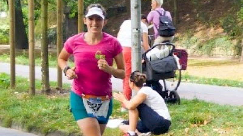 Kerstin Pöhl beim Marathonlauf