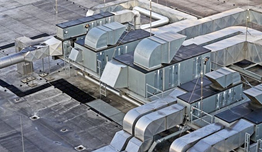 RLT Anlage auf dem Dach