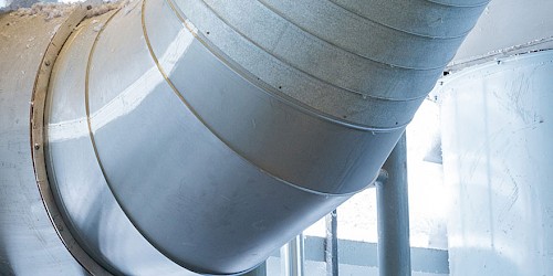 Eine industrielle Absauganlage